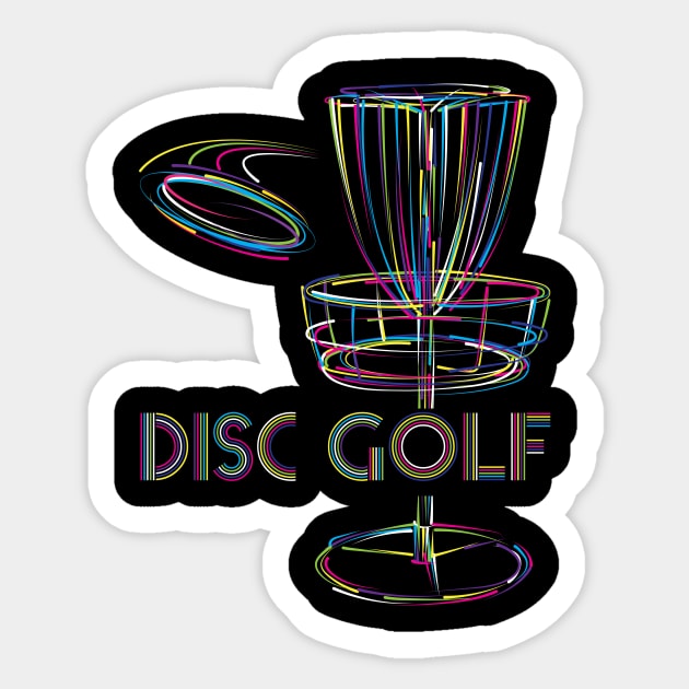 Disc Golf Retro Design Sticker by DiscGolfSwag